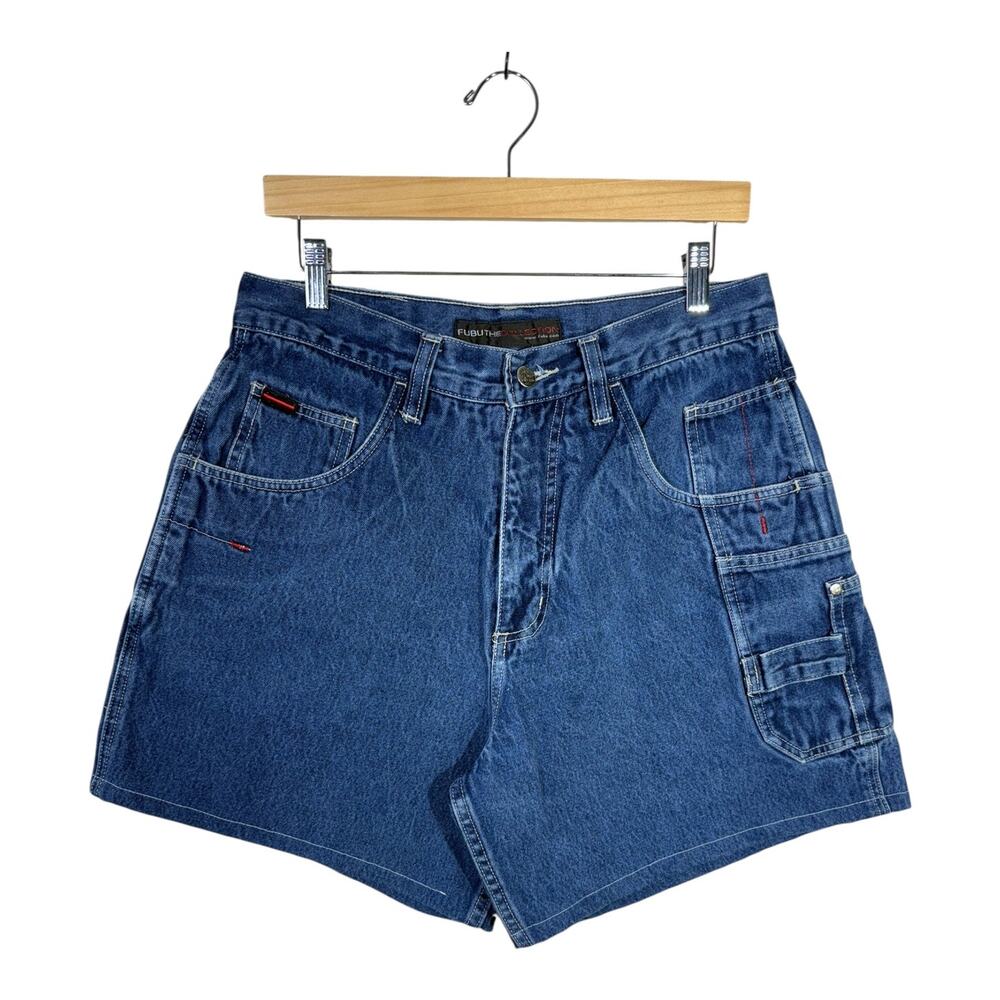 Vintage FUBU The Collection Cargo Denim Shorts 32
